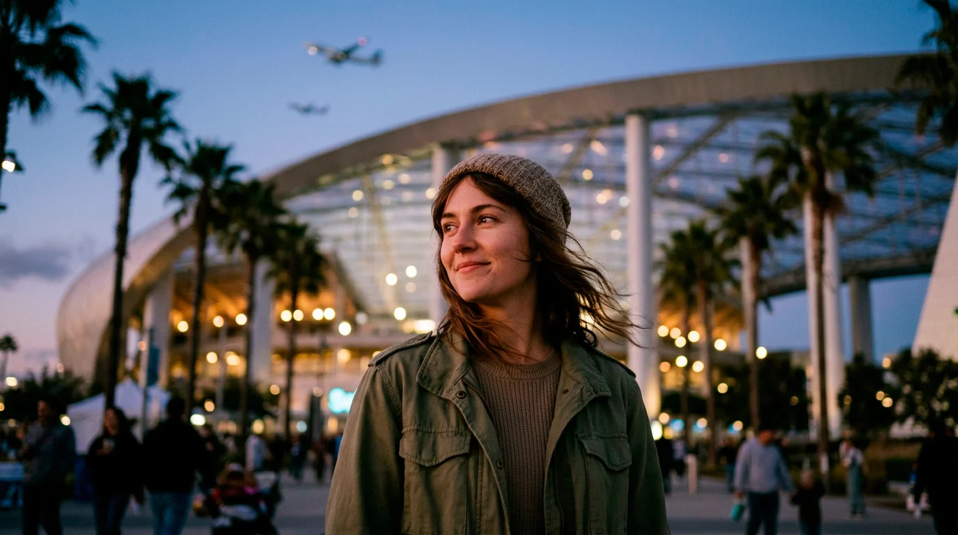 SoFi Stadium í Los Angeles — leikvöllur heimsmeistarakeppninnar 2026